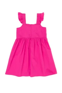 US Polo Shirt Assn. Girls' Pink Sleeveless Weaving Dress - Image 3