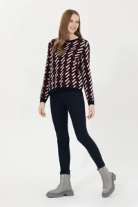 US Polo Assn. Women Navy Blue Toothpick Fit Pants