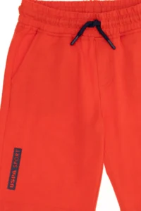 US Polo Shirt Assn. Kids Red Knitting Shorts - Image 3