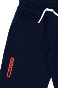 US Polo Shirt Assn. Kids Navy Blue Knitting Shorts - Image 3