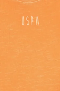 US Polo Shirt Assn. Kids Orange Crew Neck T-Shirt - Image 3