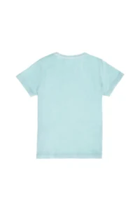 US Polo Assn. Kids Water Green Crew Neck T-Shirt - Image 2