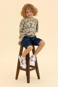 US Polo Shirt Assn. Kids Stone Crew Neck T-Shirt