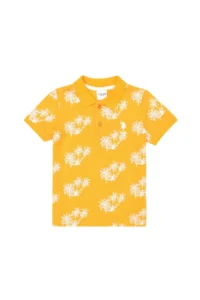 US Polo Assn. Boys' Orange Polo Shirt Collar T-Shirt