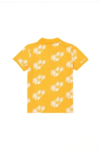 US Polo Assn. Boys' Orange Polo Shirt Collar T-Shirt - Image 2