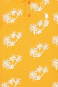 US Polo Assn. Boys' Orange Polo Shirt Collar T-Shirt - Image 3
