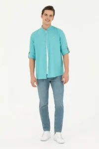 US Polo Assn. Men MINT Long Sleeve Shirt - Image 4
