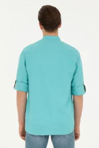 US Polo Assn. Men MINT Long Sleeve Shirt - Image 5