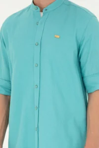 US Polo Assn. Men MINT Long Sleeve Shirt - Image 6