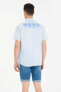 US Polo Shirt Assn. Men Blue Short Sleeve Shirt - Image 5