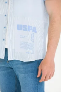US Polo Shirt Assn. Men Blue Short Sleeve Shirt - Image 7