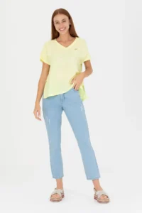 US Polo Assn. Women Light Blue Size Friend Fit Jeans Pants