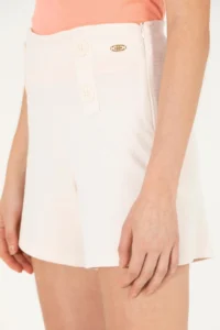 US Polo Assn. Women Cream Knitting Shorts - Image 5