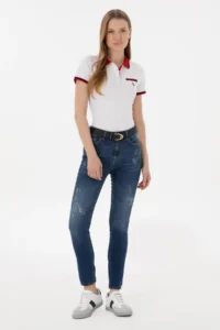 US Polo Assn. Women Blue skinny Fit Jeans Pants