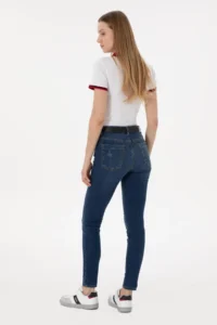 US Polo Assn. Women Blue skinny Fit Jeans Pants - Image 4