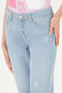 US Polo Assn. Women Light Blue Size Friend Fit Jeans Pants - Image 6