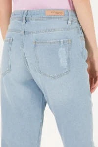 US Polo Assn. Women Light Blue Size Friend Fit Jeans Pants - Image 7