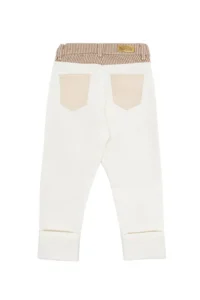 US Polo Shirt Assn. Girls' Cream jeans Pants - Image 3