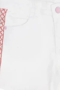 US Polo Assn. Girls' WHITE Weaving Shorts - Image 4