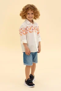 US Polo Shirt Assn. Boys' Orange Long Sleeve Shirt