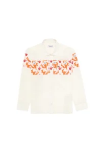 US Polo Shirt Assn. Boys' Orange Long Sleeve Shirt - Image 4