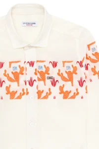 US Polo Shirt Assn. Boys' Orange Long Sleeve Shirt - Image 6