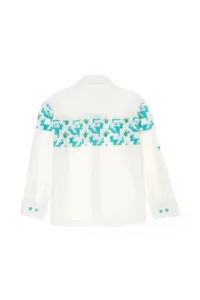 US Polo Shirt Assn. Boys' Mint Long Sleeve Shirt - Image 2