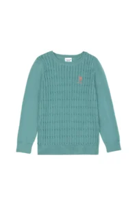 US Polo Shirt Assn. Girls' Mint Basic Sweater