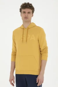 US Polo Assn. Men Mustard Basic Sweatshirt - Image 3