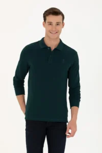 US Polo Assn. Men dark Green Basic Sweatshirt