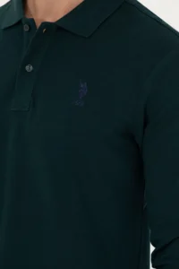 US Polo Assn. Men dark Green Basic Sweatshirt - Image 7