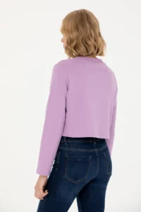 US Polo Assn. Women Lilac Crew Neck Sweatshirt - Image 5