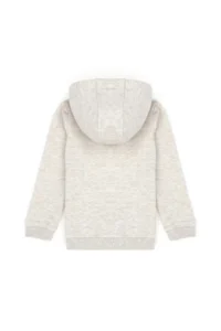 US Polo Shirt Assn. Kids BEIGE Melange Basic Hooded Sweatshirt - Image 3