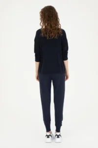 US Polo Assn. Women Navy Blue slim Fit Knitwear Pants - Image 4