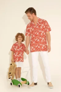 US Polo Assn. Boys' Powder Pink Short Sleeve Shirt
