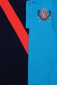 US Polo Assn. Boys' Navy Blue Polo Shirt Collar T-Shirt - Image 3