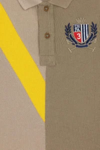 US Polo Assn. Boys' Light Khaki Polo Shirt Collar T-Shirt - Image 3