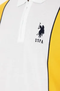 US Polo Shirt Assn. Men Regular Fit Polo Shirt Shirt Collar Saffron T-Shirt - Image 7