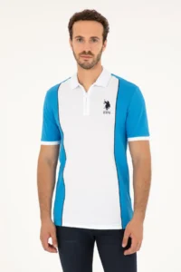 US Polo Shirt Assn. Men Saks Blue Blue T-Shirt