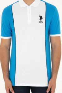 US Polo Shirt Assn. Men Saks Blue Blue T-Shirt - Image 6