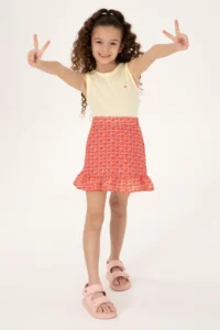 US Polo Shirt Assn. Girls' Pomegranate Blossom Weaving Skirt - Image 2
