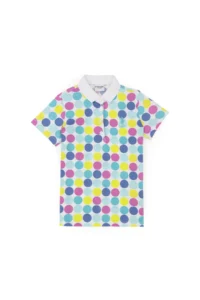 US Polo Assn. Girls' WHITE Polo Shirt Collar Basic T-Shirt - Image 2
