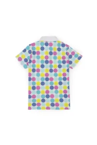 US Polo Assn. Girls' WHITE Polo Shirt Collar Basic T-Shirt - Image 3
