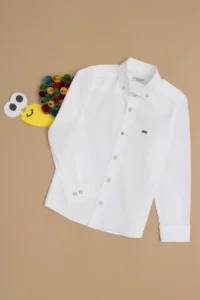 US Polo Shirt Assn. Boys' WHITE Long Sleeve Basic Shirt