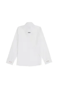 US Polo Shirt Assn. Boys' WHITE Long Sleeve Basic Shirt - Image 3