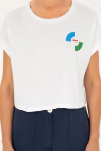 US Polo Assn. Women WHITE Crew Neck T-Shirt - Image 6