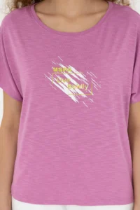 US Polo Assn. Women Pink Crew Neck T-Shirt - Image 6