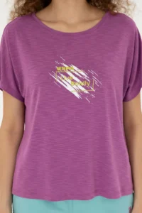 US Polo Assn. Women Purple Crew Neck T-Shirt - Image 6