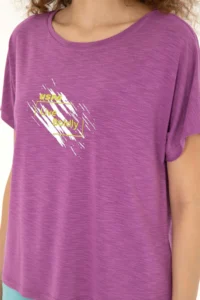 US Polo Assn. Women Purple Crew Neck T-Shirt - Image 7