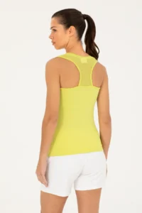 US Polo Assn. Women Peanut Green Sleeveless Crew Neck T-Shirt - Image 5
